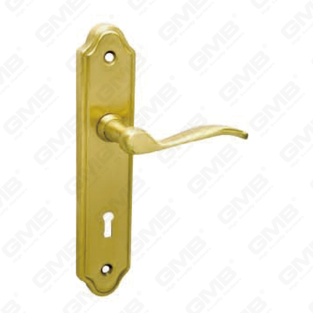 Türgriff Ziehen Sie Holztür Hardware -Griff Türgriff auf Teller für Locksserie durch Zinklegierung oder Stahltürplatte (344)