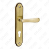 Türgriff Ziehen Sie Holztür -Hardware -Grifftürgriff auf Teller für Locksserie durch Zinklegierung oder Stahltürplatte (308)