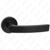 Hochwertige schwarze Farbe Modernes Design #304 Edelstahl-Türgriff runden Rosenhebelgriff (GB03-37)