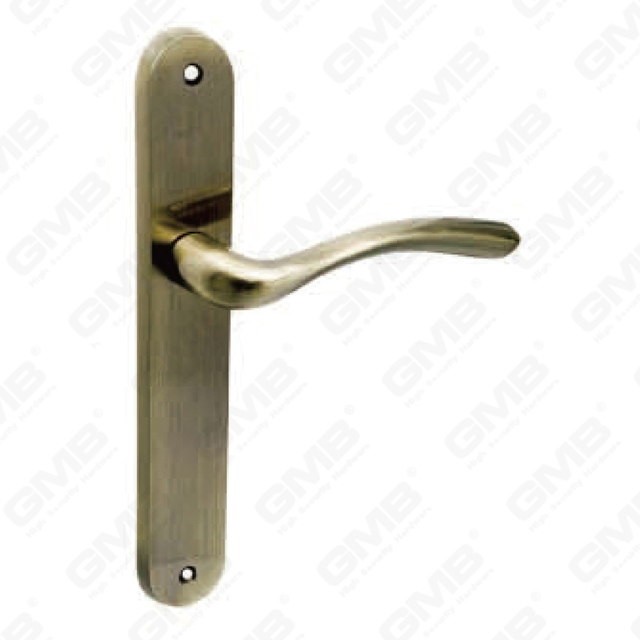 Türgriff Ziehen Sie Holztür Hardware -Griff Türgriff auf Teller für Locksserie durch Zinklegierung oder Stahltürplatte (909)