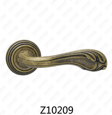 Zamak-Zink-Legierungs-Aluminium-Rosette-Türgriff mit runder Rosette (Z10209)