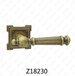 Zamak-Zink-Legierungs-Aluminium-Rosette-Türgriff mit runder Rosette (Z18230)
