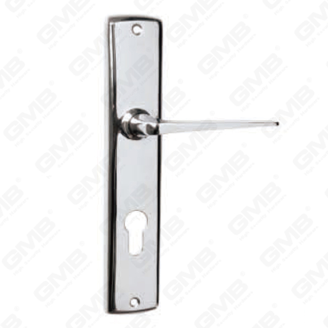Türgriff Ziehen Sie Holztür Hardware -Griff Türgriff auf Teller für Lockset mit Zinklegierung oder Stahltürplatte (4630)
