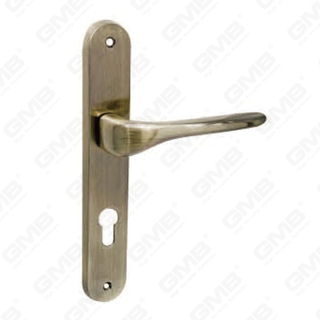 Türgriff Ziehen Sie Holzhölzer Hardware -Griff Türgriff auf Teller für Locksserie durch Zinklegierung oder Stahltürplatte (144)