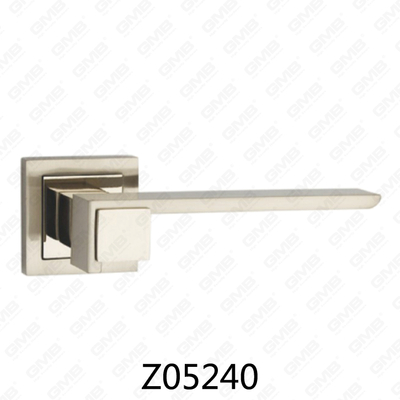 Zamak-Zinklegierungs-Aluminium-Rosetten-Türgriff mit runder Rosette (Z05240)