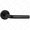 Hochwertige schwarze Farbe Modernes Design #304 Edelstahl-Türgriff runden Rosenhebelgriff (GB03-101)
