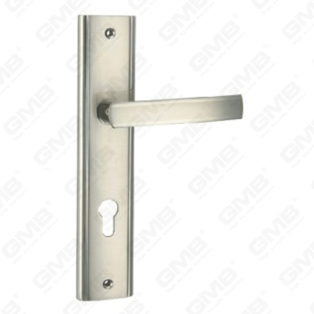 Türgriff Ziehen Sie Holztür Hardware-Griff Schloss Türgriff auf Teller für Locksserie durch Zinklegierung oder Stahltürplatte (L214-Z30-K)