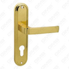 Türgriff Ziehen Sie Holztür Hardware -Griff Türgriff auf Teller für Lockset mit Zinklegierung oder Stahltürplatte (126)