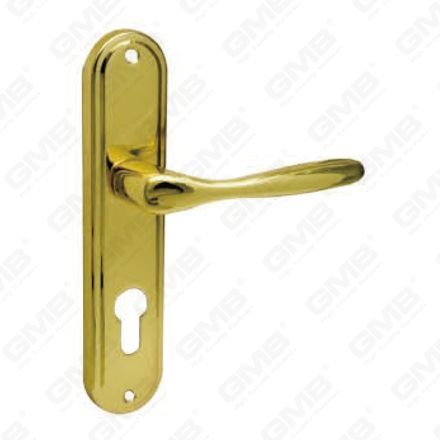 Türgriff Ziehen Sie Holztür -Hardware -Grifftürgriff auf Teller für Locksserie durch Zinklegierung oder Stahltürplatte (128)