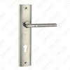 Türgriff Ziehen Sie Holztür Hardware-Griff Türgriff auf Teller für Lockset mit Zinklegierung oder Stahltürplatte (L204-Z25-K)
