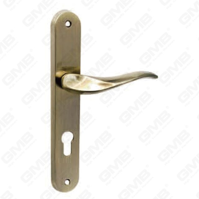 Türgriff Ziehen Sie Holz Hölzer Tür Hardware Griff Schloss Türgriff am Teller für Locksserie durch Zinklegierung oder Stahltürplatte (143)