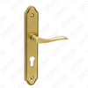 Türgriff Ziehen Sie Holztür Hardware -Griff Türgriff auf Teller für Locksserie durch Zinklegierung oder Stahltürplatte (309)
