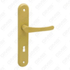 Türgriff Ziehen Sie Holztür Hardware -Griff Türgriff auf Teller für Locksserie durch Zinklegierung oder Stahltürplatte (3308)