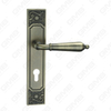 Türgriff Ziehen Sie Holztür Hardware-Griff Schloss Türgriff am Teller für Lockset mit Zinklegierung oder Stahltürplattengriff (E711-E01-DAB)