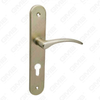 Türgriff Ziehen Sie Holztür Hardware -Griff Türgriff auf Teller für Locksserie durch Zinklegierung oder Stahltürplatte (8809)