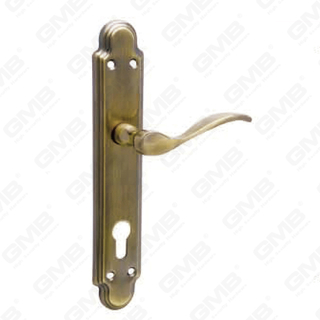 Türgriff Ziehen Sie Holztür Hardware -Griff Türgriff am Teller für Locksserie durch Zinklegierung oder Stahltürplatte (307)