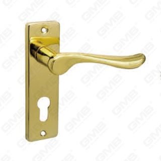 Türgriff Ziehen Sie Holztür -Hardware -Grifftürgriff auf Teller für Locksserie durch Zinklegierung oder Stahltürplatte (125)