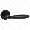 Hochwertige schwarze Farbe Modernes Design #304 Edelstahl-Türgriff runden Rosenhebelgriff (GB03-59)