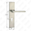 Türgriff Ziehen Sie Holztür Hardware-Griff Türgriff auf Teller für Lockset mit Zinklegierung oder Stahltürplatte (L201-Z25-N)