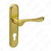 Türgriff Ziehen Sie Holztür -Hardware -Grifftürgriff auf Teller für Locksserie durch Zinklegierung oder Stahltürplatte (127)