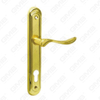 Türgriff Ziehen Sie Holztür Hardware -Griff Türgriff auf Teller für Locksserie durch Zinklegierung oder Stahltürplatte (224)