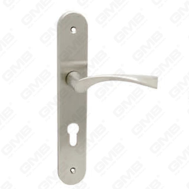 Türgriff Ziehen Sie Holztür -Hardware -Grifftürgriff auf Teller für Locksserie durch Zinklegierung oder Stahltürplatte (267)