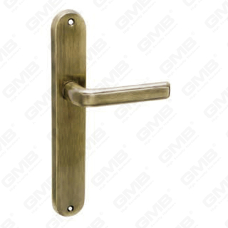 Türgriff Ziehen Sie Holztür Hardware -Griff Türgriff auf Teller für Locksserie durch Zinklegierung oder Stahltürplatte (0364)